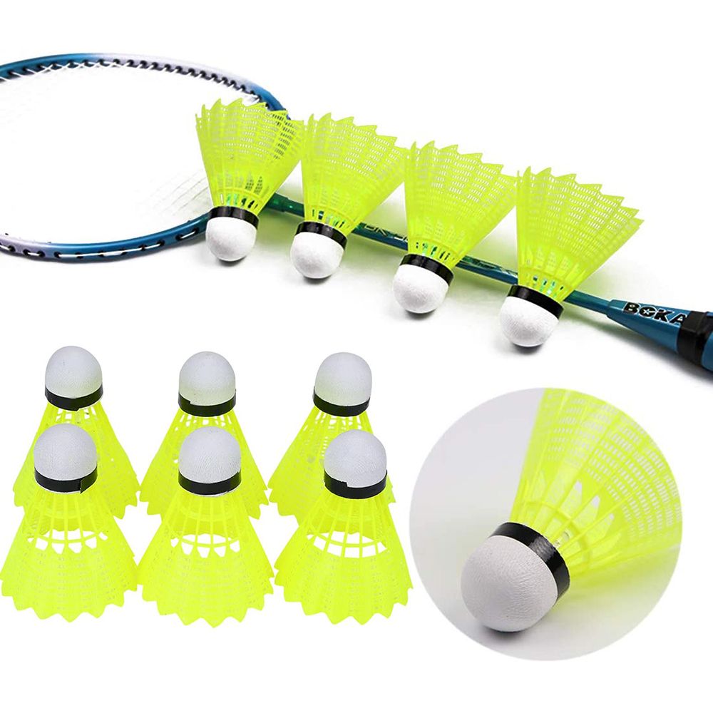 Feather Shuttlecock - 3개/6개/12개 세트, 실내 스포츠용, 내구성이 뛰어난