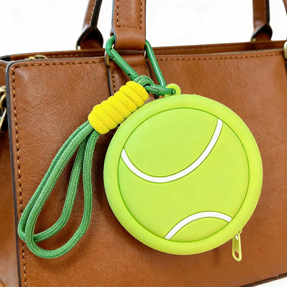 실리콘 스포츠 공 동전 지갑 농구 축구 테니스 야구 모 - Badminton Bag 리뷰 및 가격