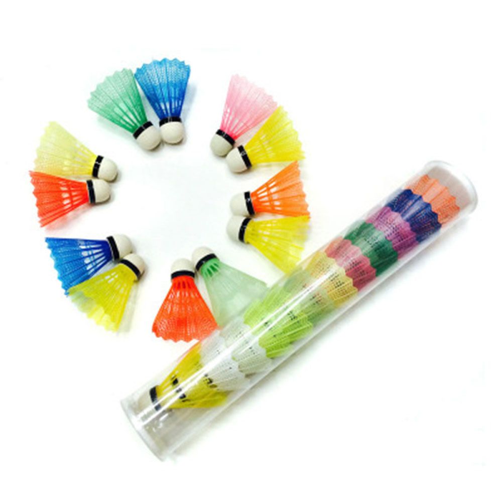12pcs 내구성 다채로운 스포츠 훈련 라켓 스포츠 야 - Badminton Shuttlecock 리뷰 및 가격