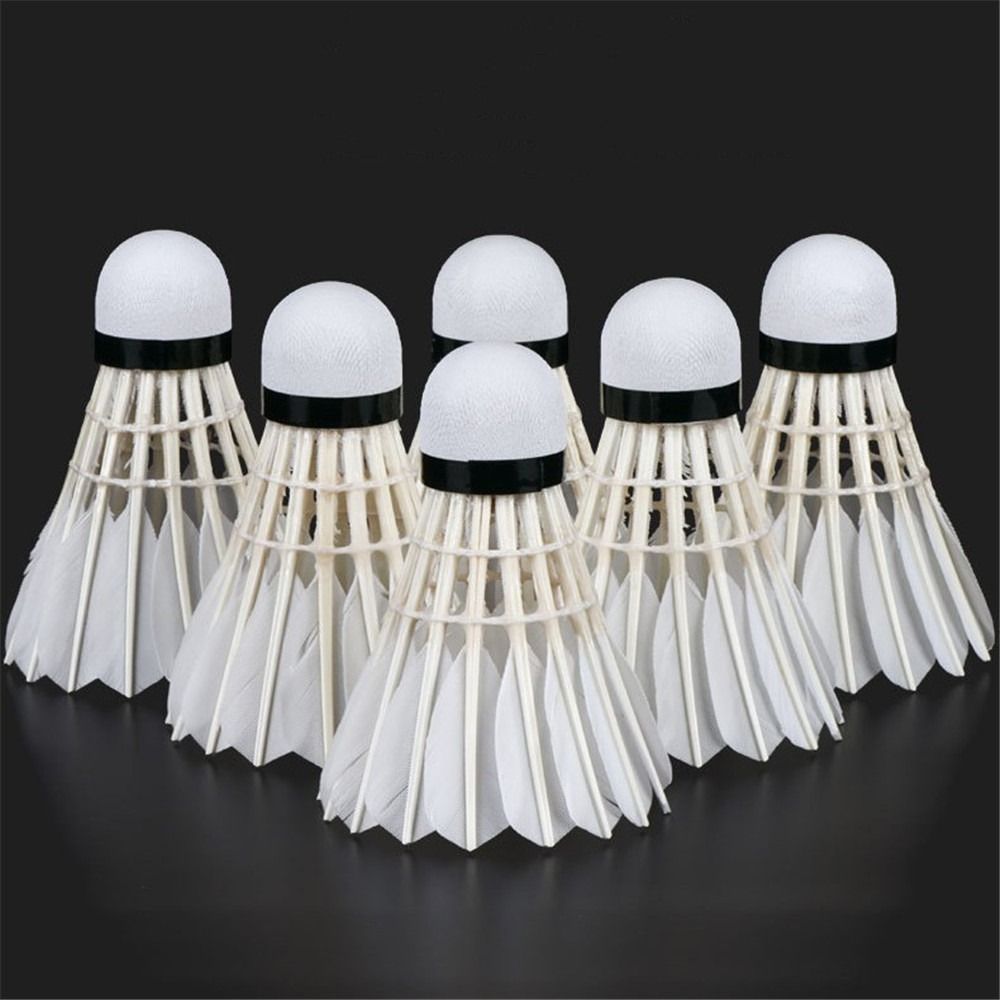 3/6/12Pcs 새로운 흰색 배드민턴 셔틀콕 내구성  - Feather Shuttlecock 리뷰 및 가격