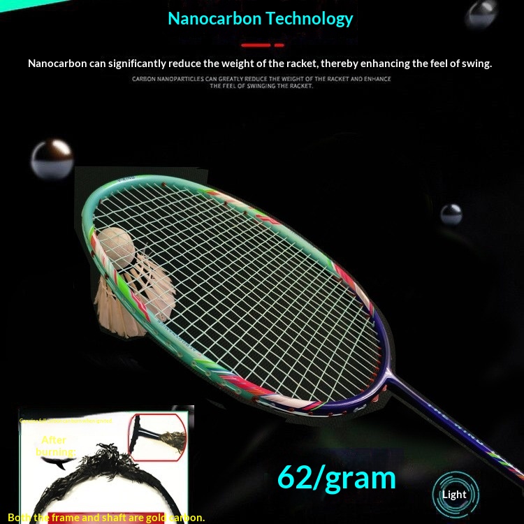 초경량 8U 배드민턴 라켓 올 카본 파이버 밸런스드 블 - Badminton Racket Carbon 리뷰 및 가격