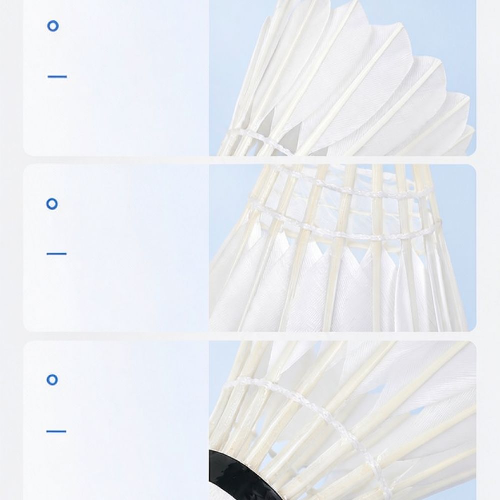 전문가용 거위 깃털 배드민턴 공, 일정한 비행 안정성을 - Feather Shuttlecock 리뷰 및 가격