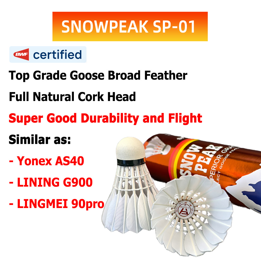 SP-01 프로 토너먼트급 거위털 배드민턴 셔틀콕 BW - Feather Shuttlecock 리뷰 및 가격