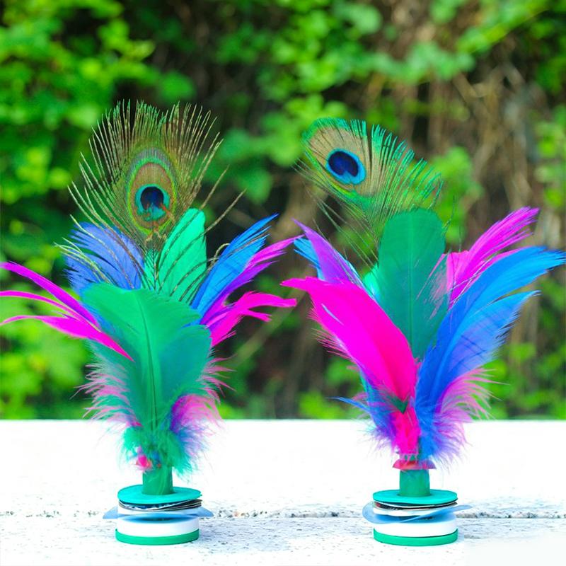다채로운 깃털 Jianzi 전통 중국식 킥 셔틀콕 뒷마 - Feather Shuttlecock 리뷰 및 가격