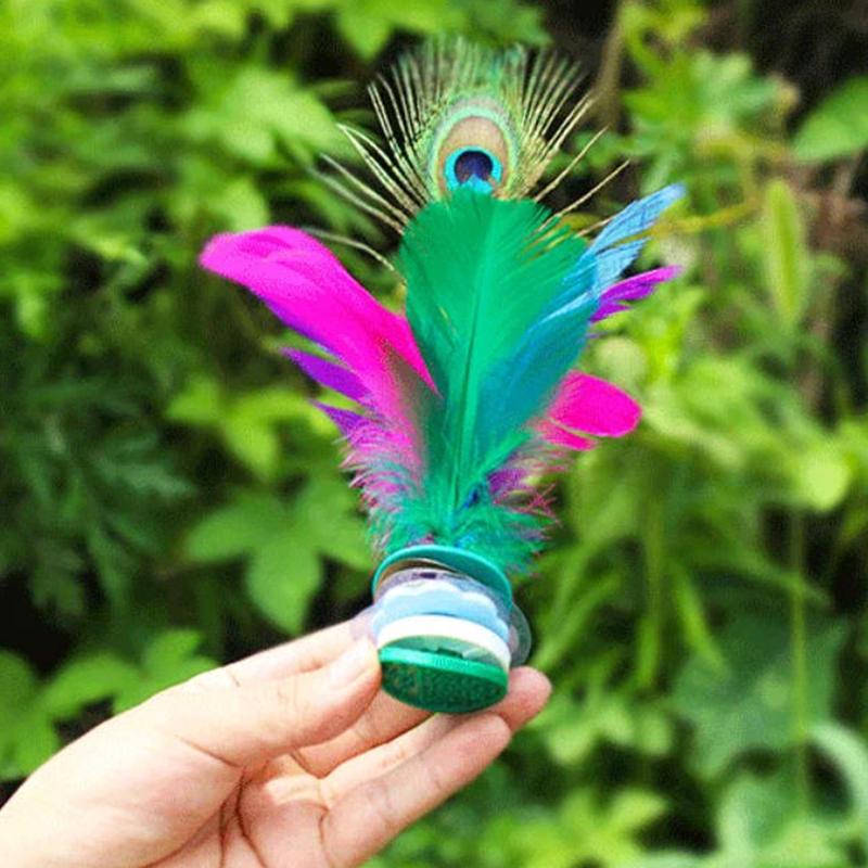 다채로운 깃털 Jianzi 전통 중국식 킥 셔틀콕 뒷마 - Feather Shuttlecock 리뷰 및 가격