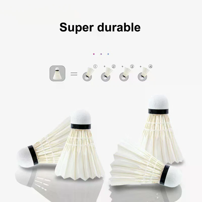 3/6Pcs 배드민턴 공 셔틀콕 흰 거위 깃털 비행 안 - Feather Shuttlecock 리뷰 및 가격